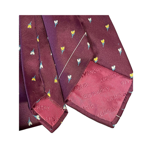 Lot of 2 Men's Vintage Ties Christian Dior and Givenchy Office Business Workwear - Picture 7 of 7